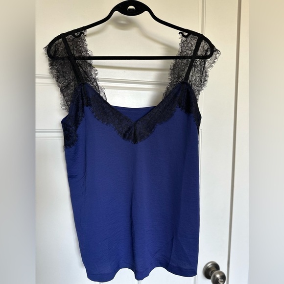 Royal Blue / Black Lace Top US M - Picture 5 of 9